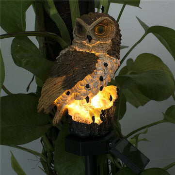 Waterproof Solar Power Owl LED Lawn Light Garden Yard Landscape Ornament Lamp Home Outdoor Decoration